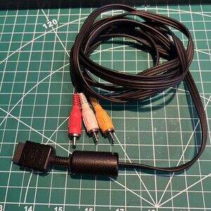 Genuine Sony OEM RCA AV Audio/video Cable For PlayStation PS1 PS2 PS3 6Z